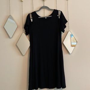Cold Shoulder Swing Dress - XL
